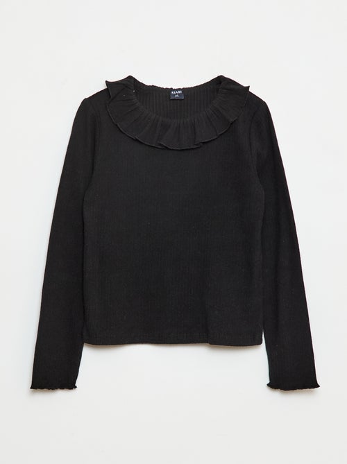 Camiseta de punto canalé - Kiabi
