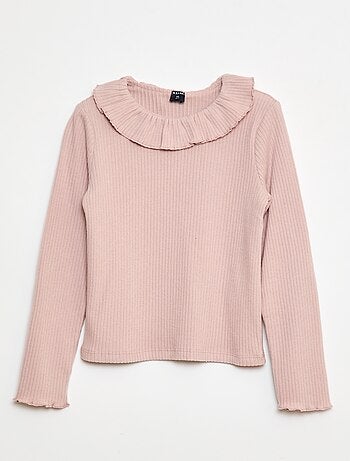 Camiseta de punto canalé