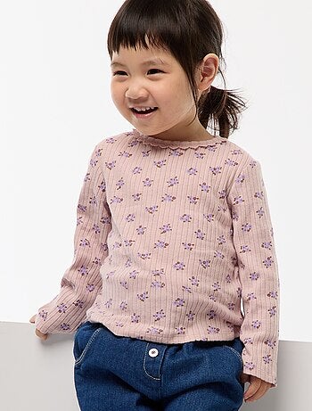 Camiseta de punto canalé