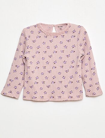 Camiseta de punto canalé