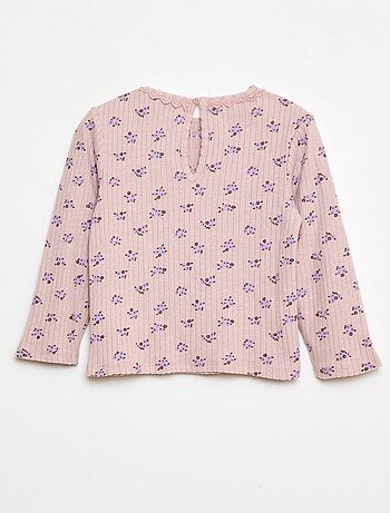 Camiseta de punto canalé