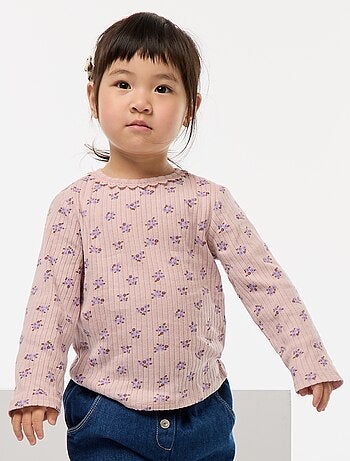 Camiseta de punto canalé