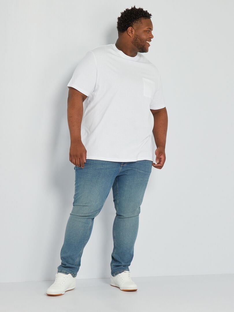Camiseta de punto con bolsillo Blanco - Kiabi