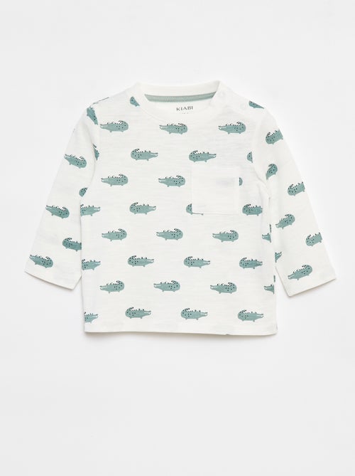 Camiseta de punto con bolsillo en el pecho - Kiabi