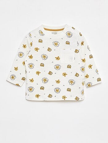 Camiseta de punto con bolsillo en el pecho