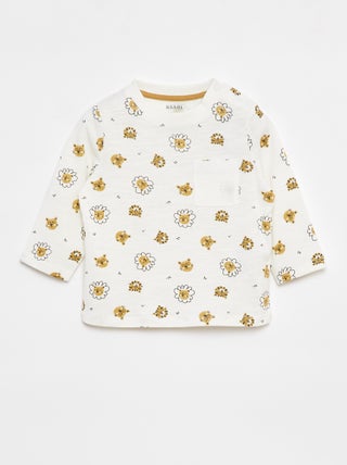 Camiseta de punto con bolsillo en el pecho