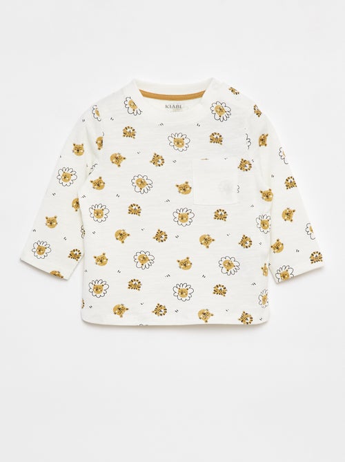 Camiseta de punto con bolsillo en el pecho - Kiabi