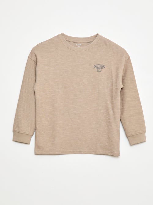 Camiseta de punto con bordado - Kiabi