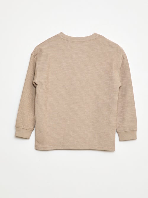 Camiseta de punto con bordado - Kiabi