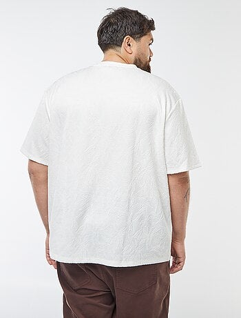 Camiseta de punto con bordados all over