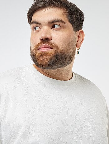 Camiseta de punto con bordados all over