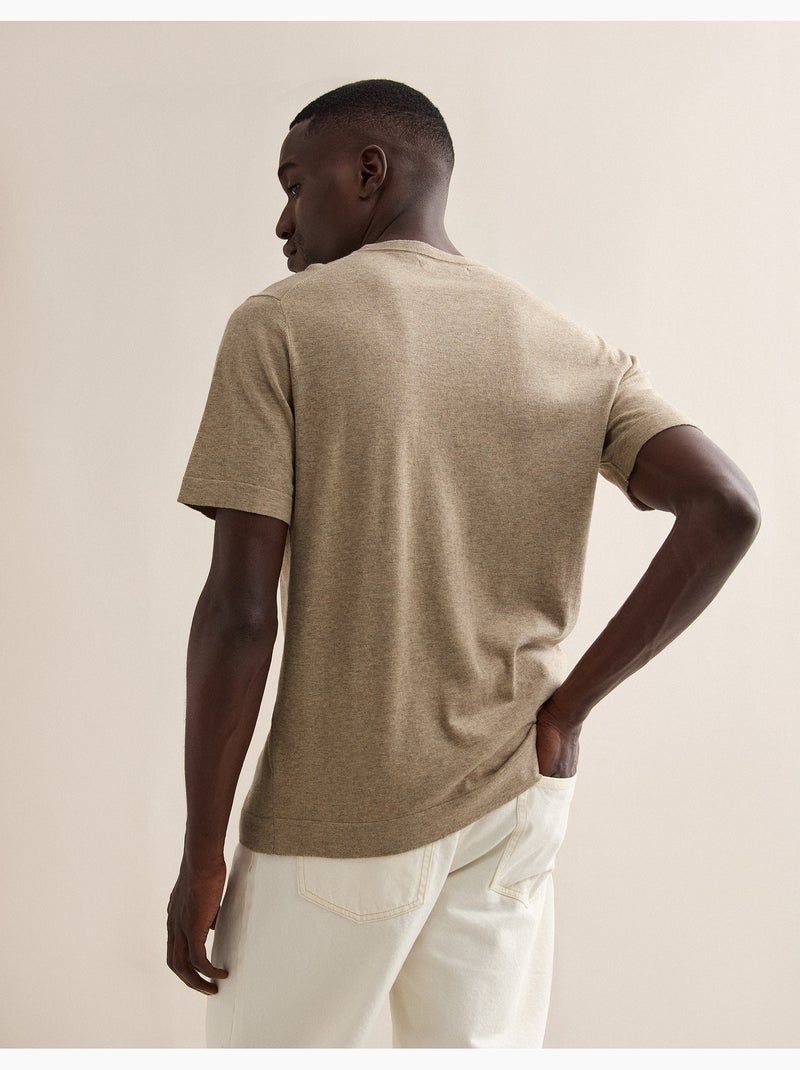Camiseta de punto con cachemira, MO Fashion Beige - Kiabi