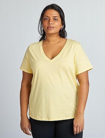 Las mejores ofertas en Camisetas amarillas para De mujer