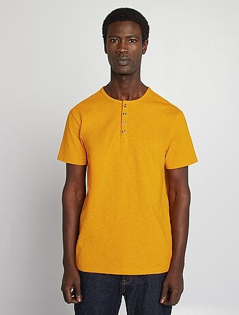 Camiseta de punto con cuello panadero