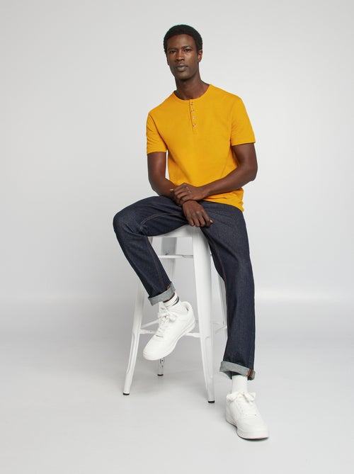 Camiseta de punto con cuello panadero - Kiabi