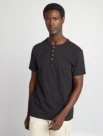 Camiseta de punto con cuello panadero