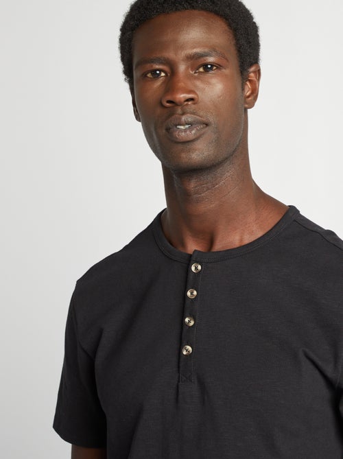 Camiseta de punto con cuello panadero - Kiabi