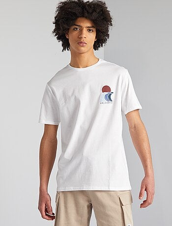 Camiseta de punto con cuello redondo