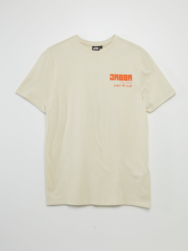 Camiseta de punto con cuello redondo 'Star Wars' BLANCO - Kiabi