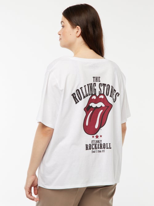 Camiseta de punto con cuello redondo 'The Rolling Stones' - Kiabi