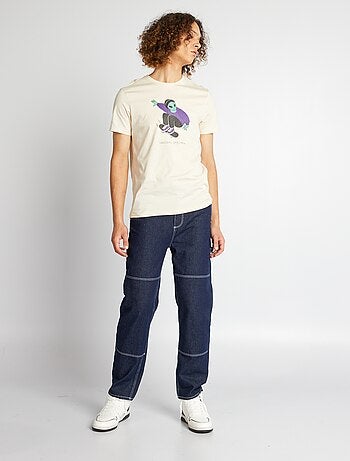 Camiseta de punto con estampado - Kiabi