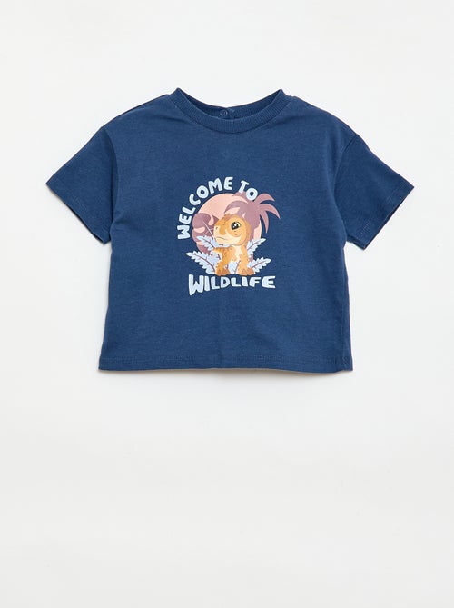 Camiseta de punto con estampado 'Jurassic World' - Kiabi