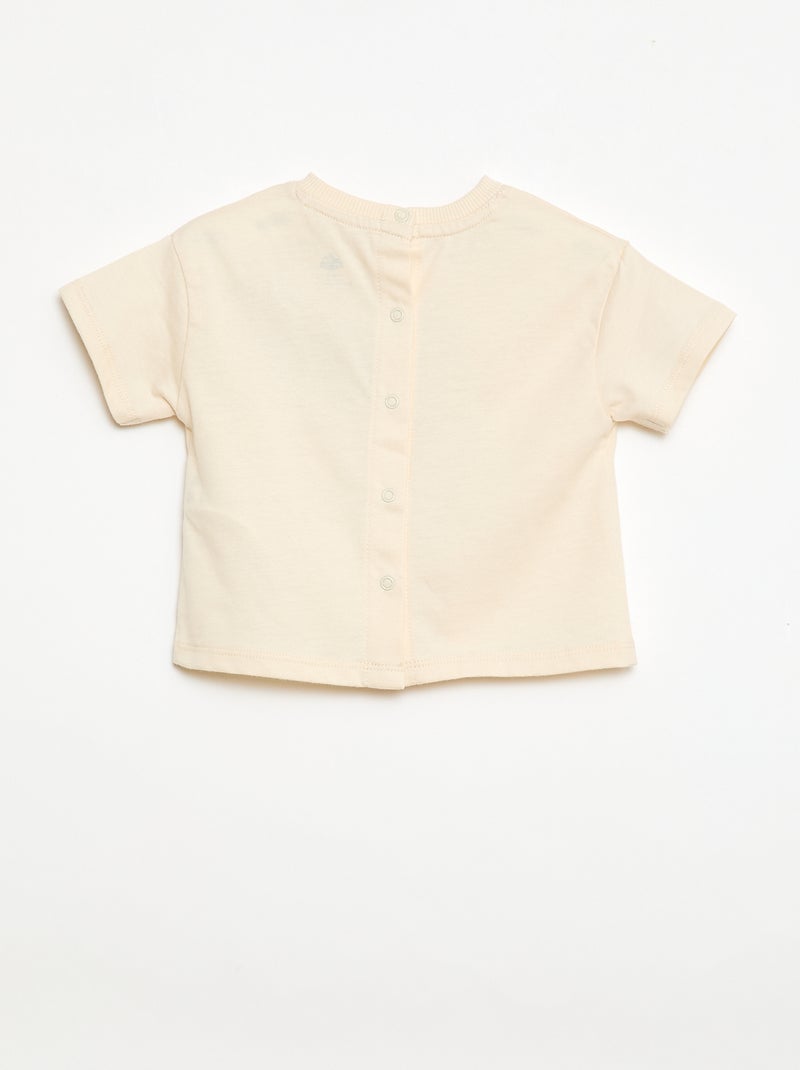 Camiseta de punto con estampado 'Jurassic World' Beige - Kiabi