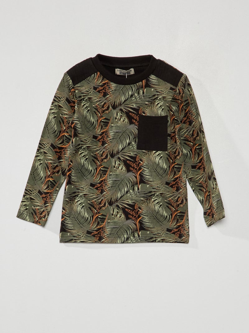 Camiseta de punto con estampado KAKI - Kiabi