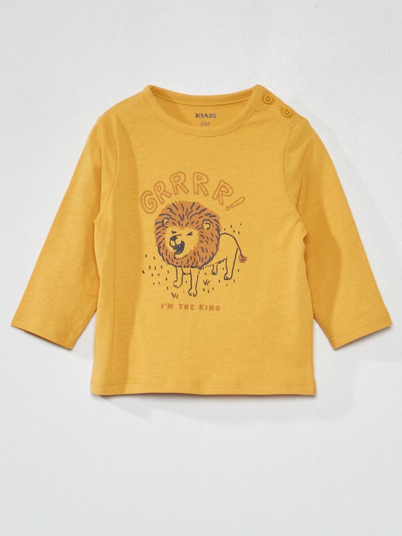 Camiseta de punto con estampado LEÓN DE MIEL - Kiabi
