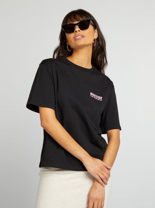 Camiseta de punto con estampado