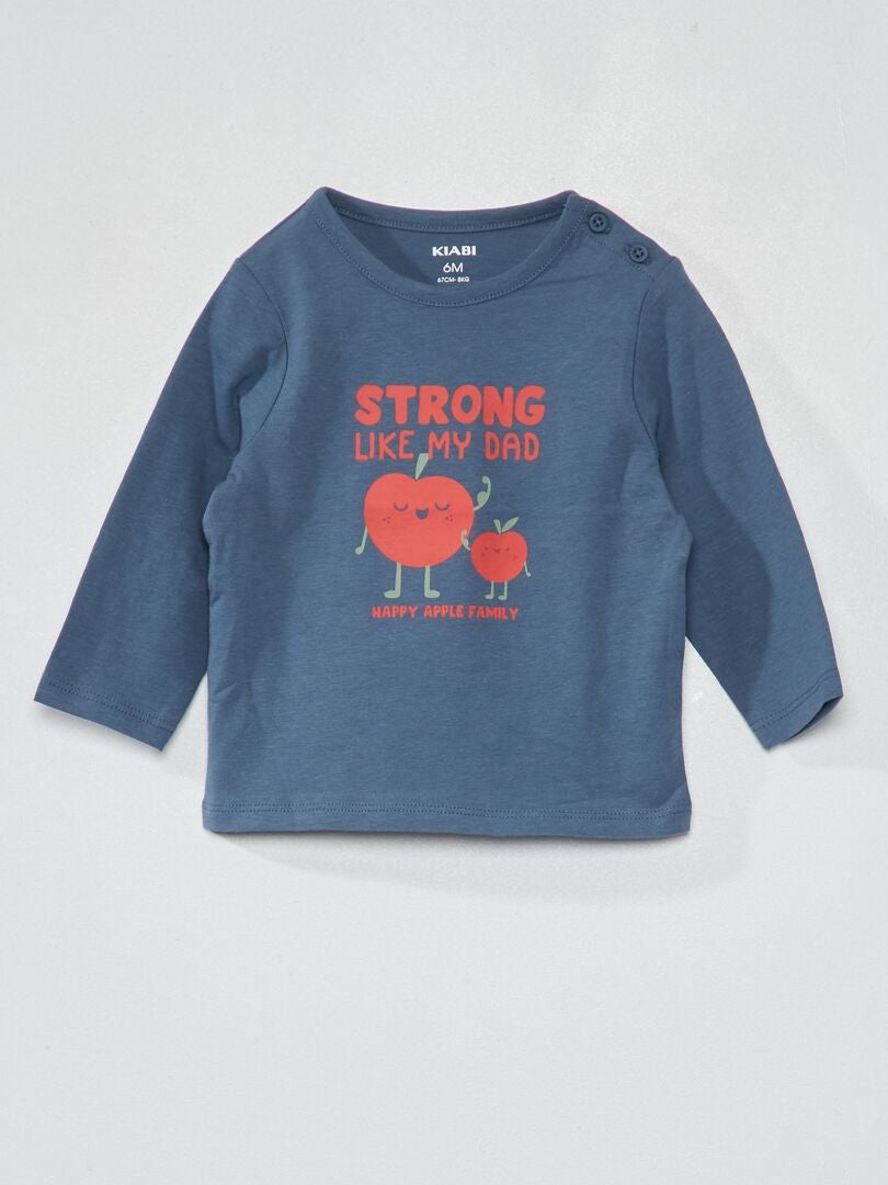 Camiseta de punto con estampado TOMATE AZUL - Kiabi
