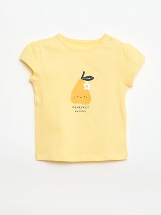 Camiseta de punto con mangas cortas