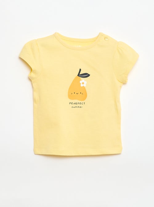 Camiseta de punto con mangas cortas - Kiabi