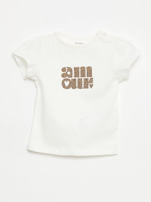 Camiseta de punto con mangas cortas - Kiabi