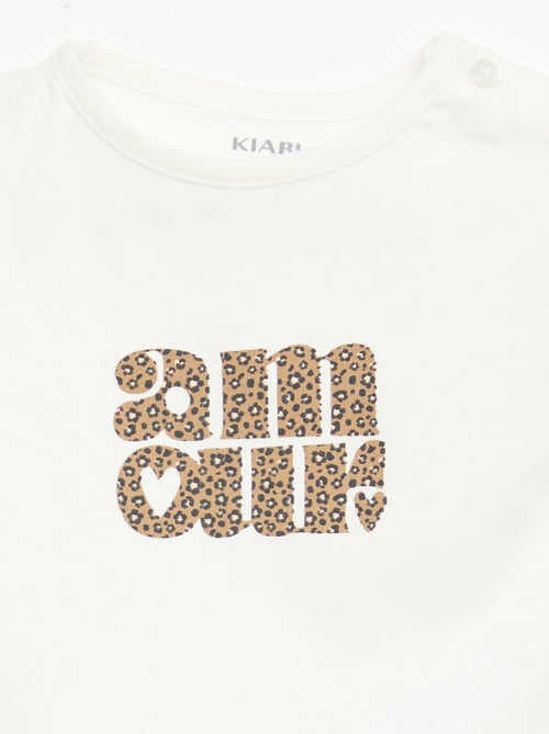 Camiseta de punto con mangas cortas - Kiabi