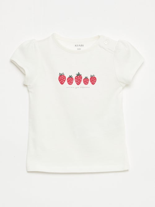 Camiseta de punto con mangas cortas - Kiabi