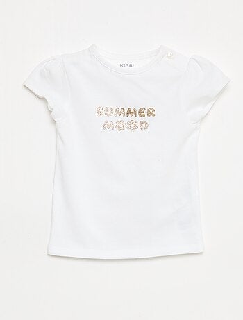 Camiseta de punto con mangas cortas