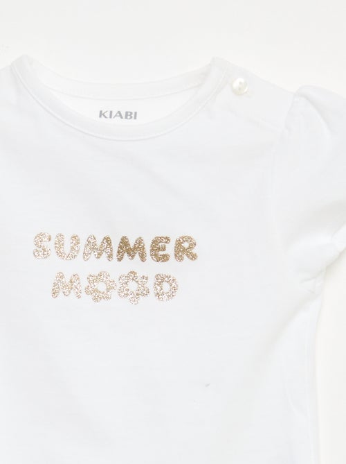 Camiseta de punto con mangas cortas - Kiabi
