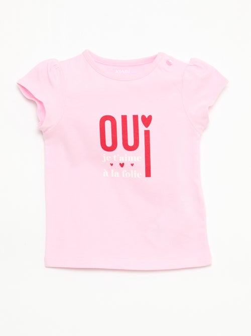 Camiseta de punto con mangas cortas - Kiabi