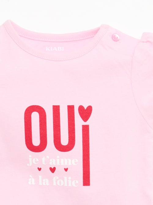 Camiseta de punto con mangas cortas - Kiabi