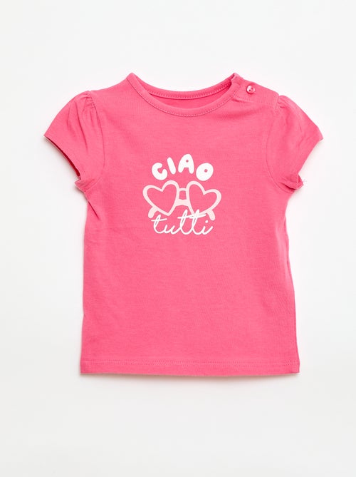 Camiseta de punto con mangas cortas - Kiabi
