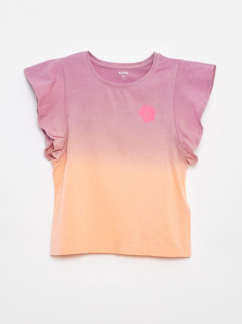 Camiseta de punto con volantes en las sisas - Kiabi