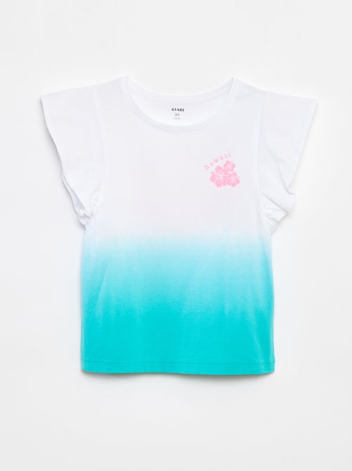 Camiseta de punto con volantes en las sisas - Kiabi