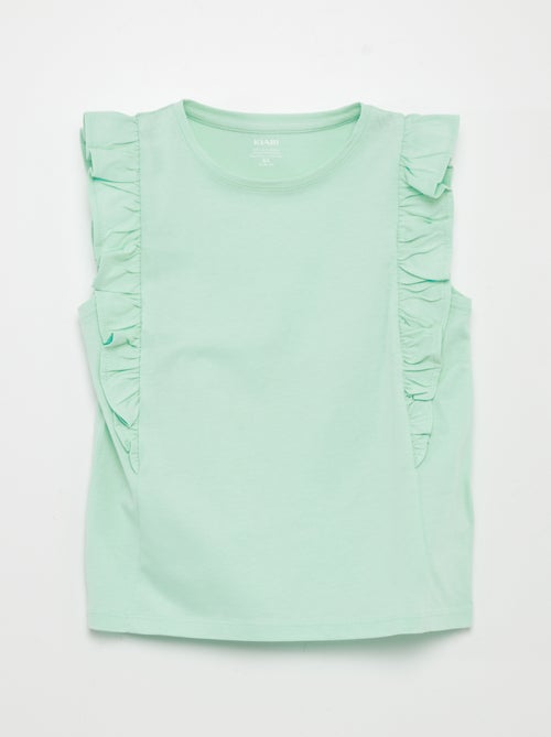 Camiseta de punto con volantes - Kiabi