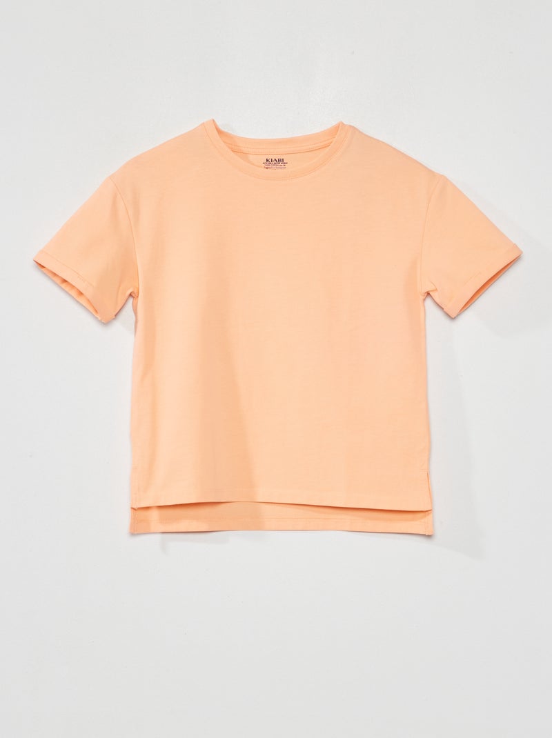 Camiseta de punto con vueltas NARANJA - Kiabi