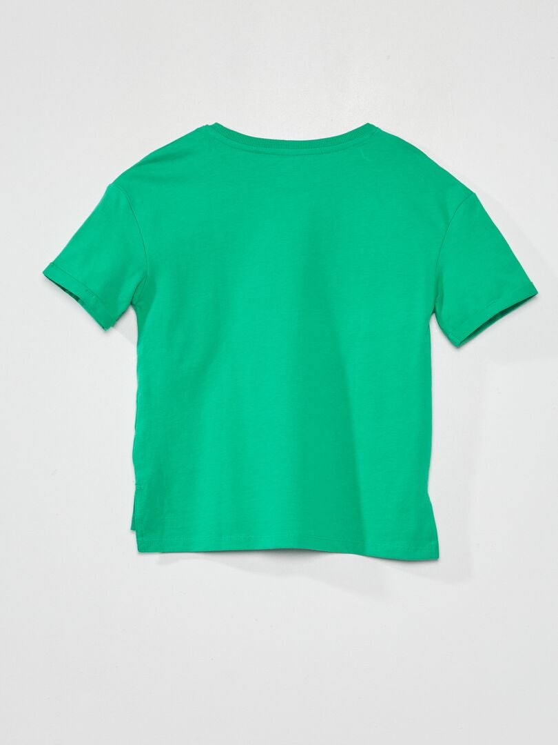 Camiseta de punto con vueltas Verde - Kiabi