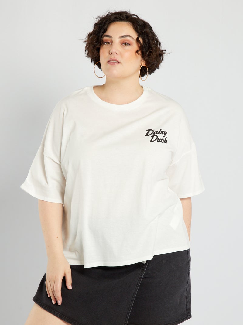 Camiseta de punto 'Daisy' BLANCO - Kiabi