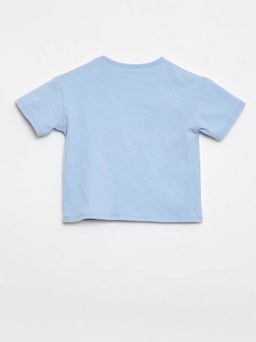 Camiseta de punto de algodón con parche de corazón - Kiabi