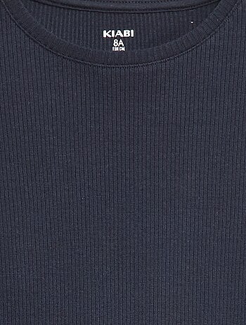 Camiseta de punto de canalé