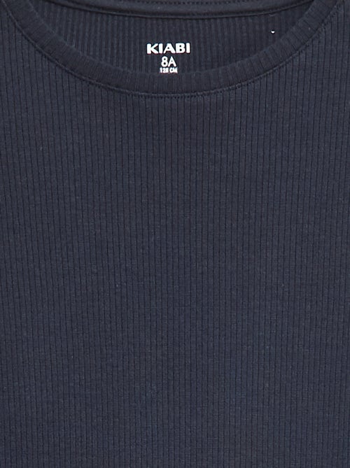 Camiseta de punto de canalé - Kiabi